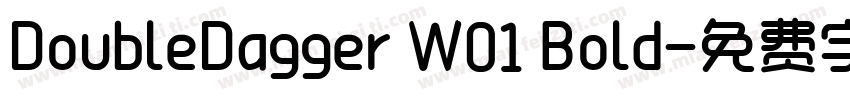 DoubleDagger W01 Bold字体转换
